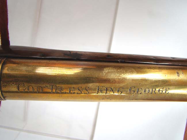 An historically important Brass barreled flintlock blunderbuss owned by Alexander Speirs of Elderslie, Scotland, circa 1755-1760. — image 7